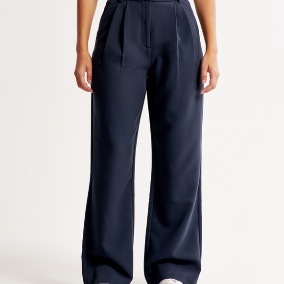 Abercrombie & Fitch Curve Love Sloane Tailored Wide Leg Pant NWOT - Picture 1 of 4